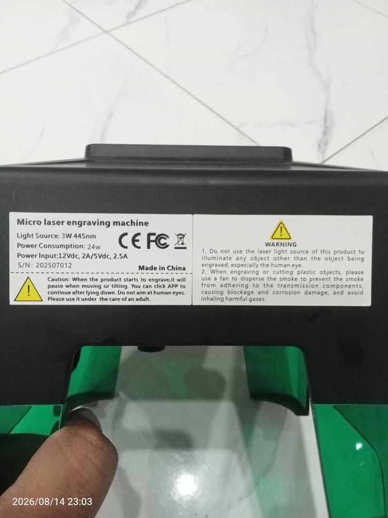 Micro Laser engraving machine 2
