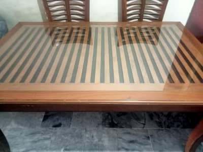 Dining table wd 6 chairs
