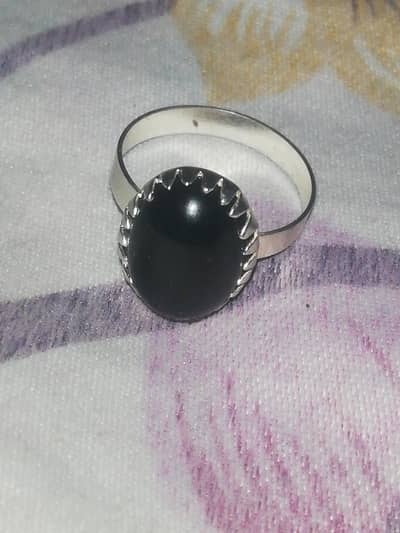 Stylish Black Stone Ring for Men – Elegant & Unique Design