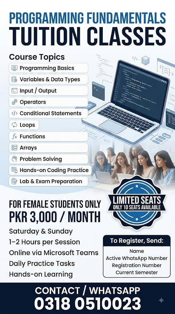 Programming Fundamentals Tutor Online 0