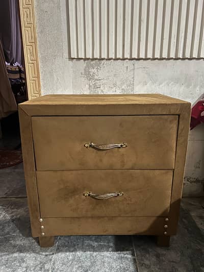 Double Bed set with side tables. . .    Dressing table with Wall mirror.