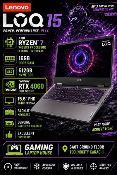 Lenovo LOQ 15 | RTX 4060 | Ryzen 7 7345HS