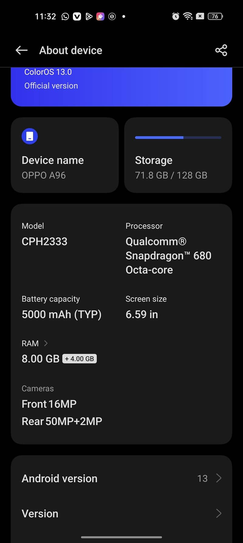 OPPO A96 1