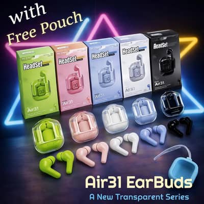 air 31 wireless earbuds with free pouch