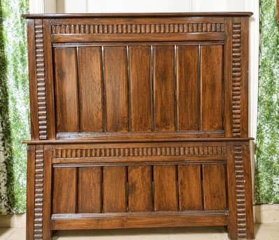 New pure wooden kikar wood single bed