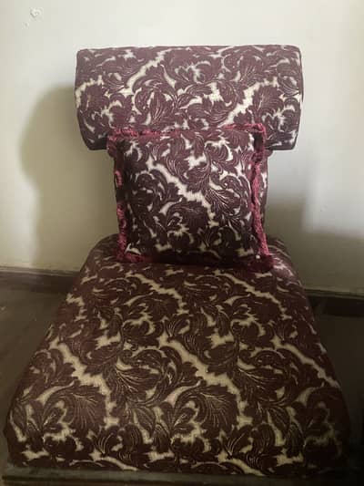 1 chair and 1 double seater sofa