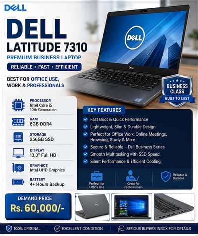 Dell Latitude 7310 — Premium Business Laptop  Excellent