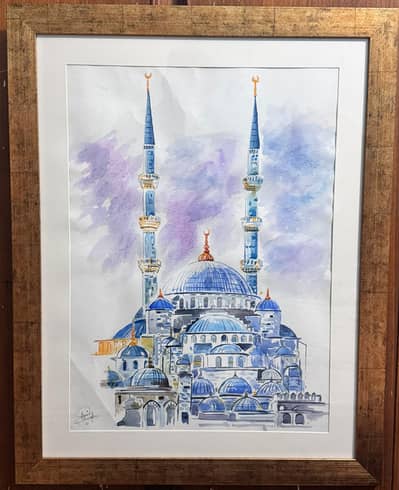 Blue Mosque water colour