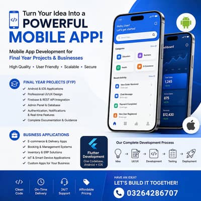 Mobile App Development for Final Year Projects & Businesses