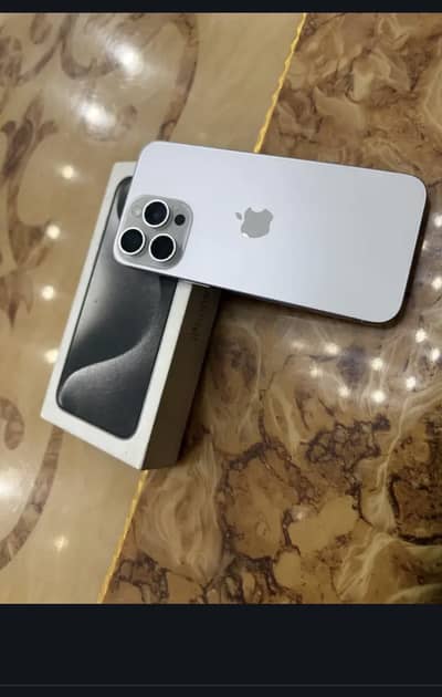 Iphone 15 pro max dual sim pta aproved with box 256gb