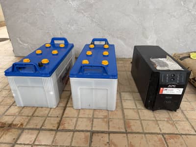 APC 1500 watts America can UPS  two phoenix batteries each 260 volts