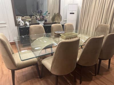 Dinning Table and 8 Dinning Chairs
