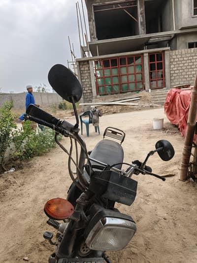 Grandfather used 1992 antique motorbike.
