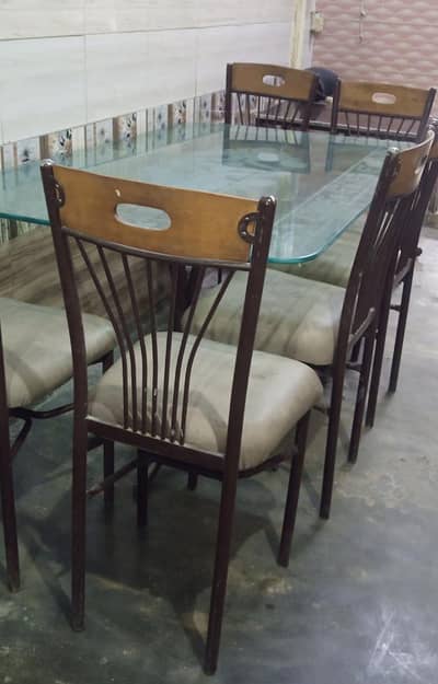 6 seater modern dining table