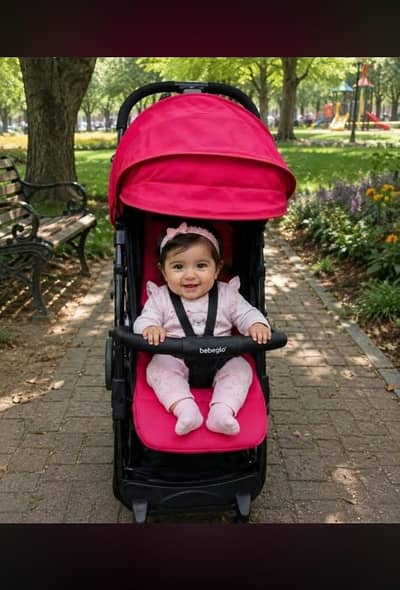 branded stroller