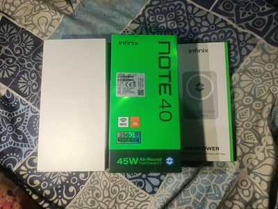 Infinix Note 40 8/256GB PTA Approved – Box & Charger