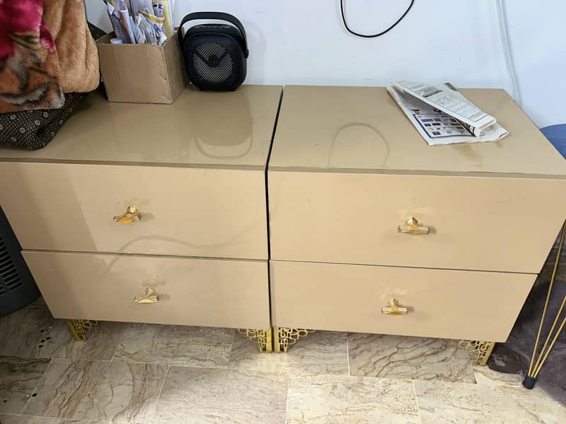 High Gloss Complete Bed Set 4