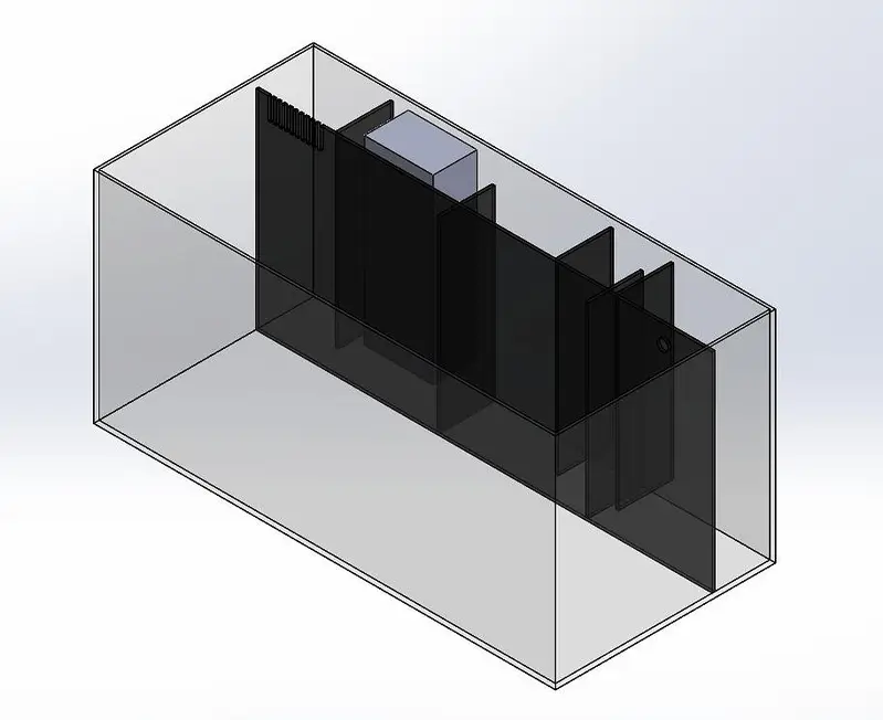 Custom Aquarium Making with internal or top sump and matten filter — photo 5