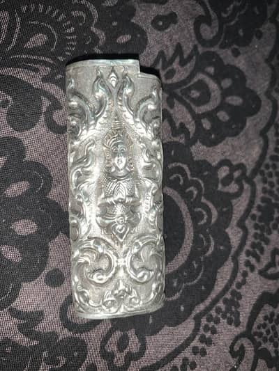 Vintage Thai Siam 925 Sterling Silver BIC Lighter Cover / Case