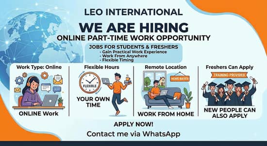 WE NEED URGENT STAFF OF 40 PERSONS FOR OFFICE WORK AND ONLINE WORK