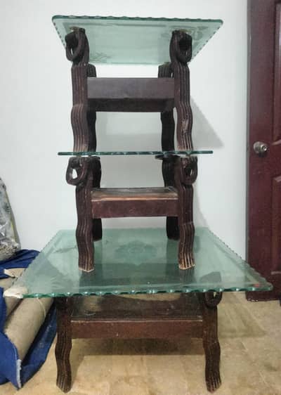 “3-Piece Table Set – 2 Side Tables + 1 Center Table”