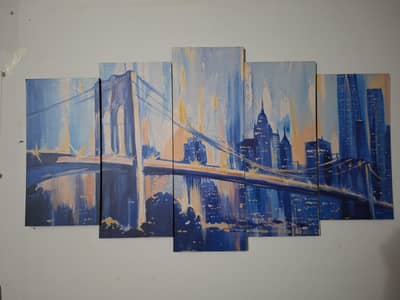5 set wall poster scenery
