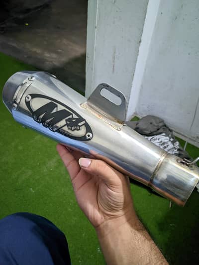 M4 universal bike sports exhaust with cg 125 bend pipe
