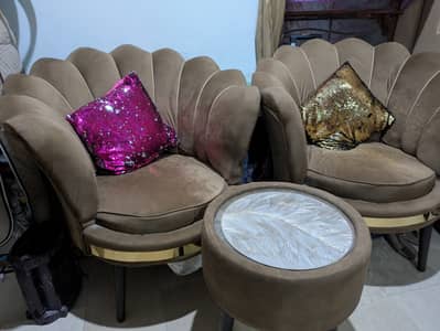 2 Seater Sofa's and Coffee table
