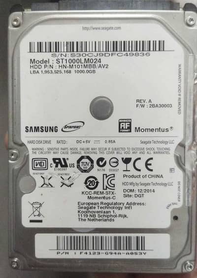 samsung 1tb laptop hard drive