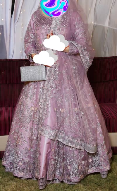 Lilac Embroidered Wedding Maxi – Like New