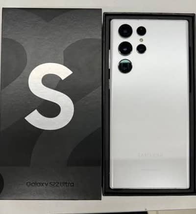 S22 Ultra 12/512 Dual Sim Official PTA Approved With Box 10/10 Condi