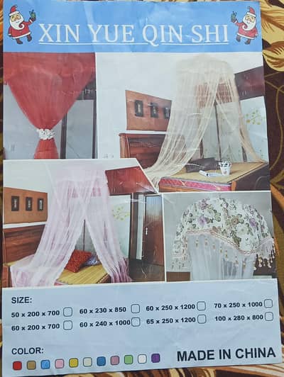 hanging embroidered mosquito net for bed