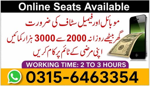 job - Work at home - daily earn - data Entry - Typing
