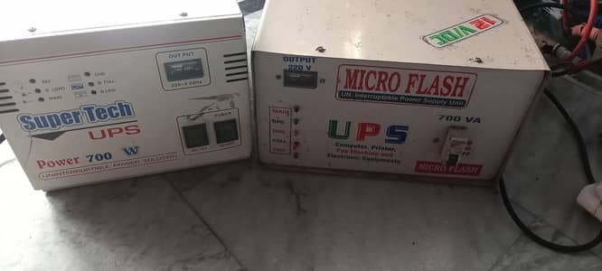 2 UPS Locally made with heavy transformers