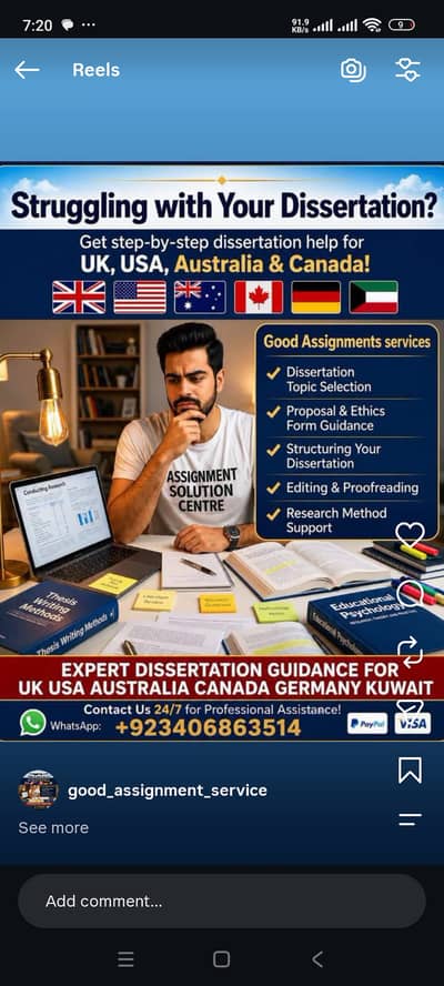 Dissertation and assignment writing services around the globe