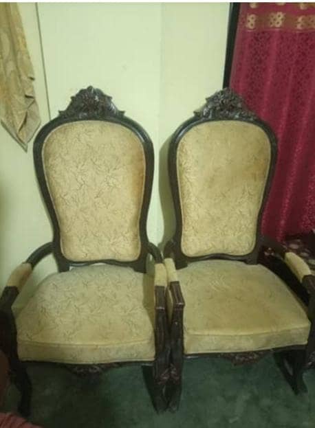 Elegant Wooden Armchairs for Sale 0