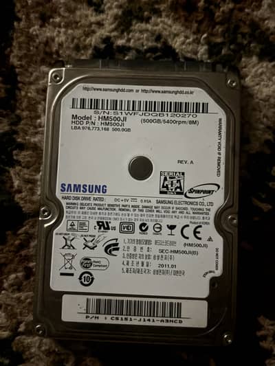 Samsung 500GB SATA HDD for Sale