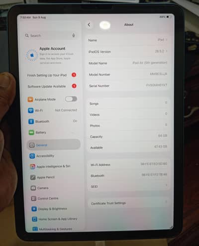 ipad Air M1 (64 gb)
