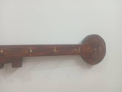 wooden wall keys stand