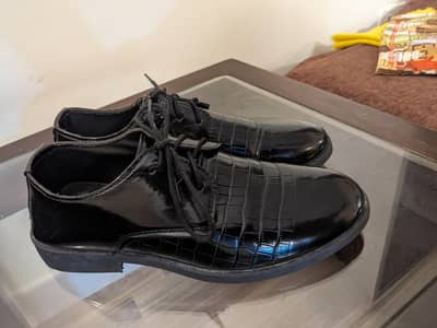 Black Crocodile Pattern Formal Oxford Shoes Handmade