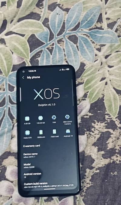 Infinix note 7 6/128 dual pta approved exchange possible