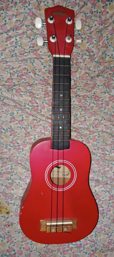 guitar wooden made with 4 string small