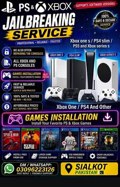 PS3,PS4,PS5,XBOX360,XBOX ONE S/X,XBOX SERIES S/X AND OTHER GAMING ITEM
