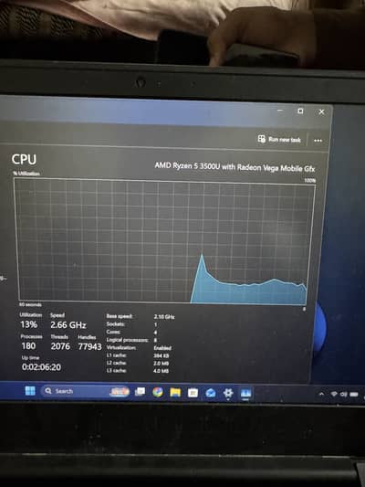 Ryzen 53500u 2gb graphic Card   16gb ram  gaming laptop