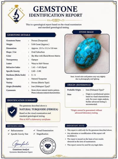 Natural Nishapuri Feroza Stone – Premium Quality Turquoise Gemstone