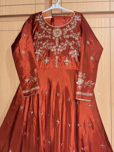 Orange mehndi maxi