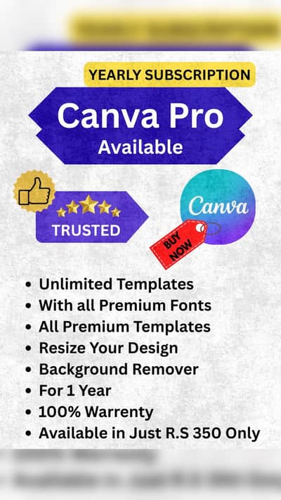 Canva Pro Available for 1 year