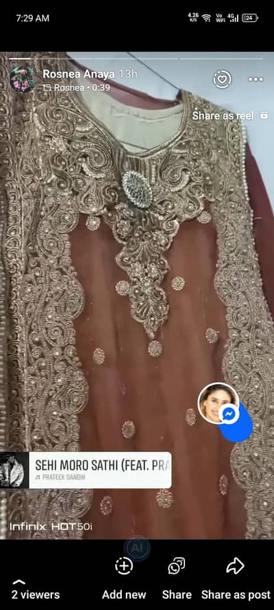 preloved dress Brown Langa