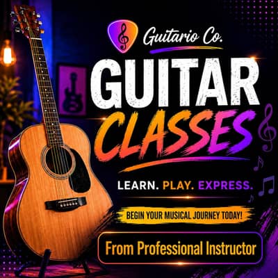 Guitar Teacher Available Both Physical & Online Classes