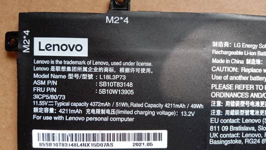 T14 Battery (L18L3P73)